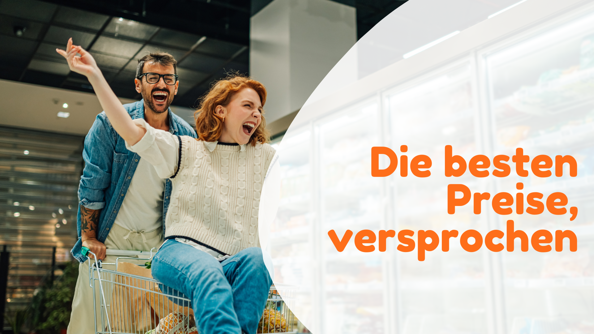 Heller, moderner CORPA Supermarkt mit Markenprodukten